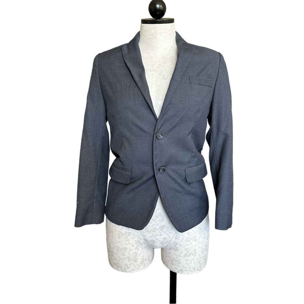 Calvin Klein Boys Gray Suit Jacket Single Breasted 2 Button Size 12 Regular - Picture 2 of 14
